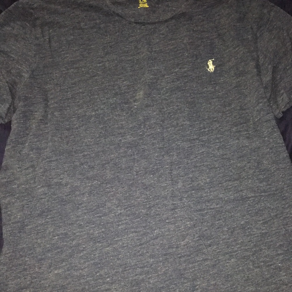 Blue w/ white streaks polo men’s t shirt